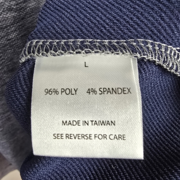 TGW Quarter Zip Pullover Lightweight Shirt Jacket Blue Gray Mens Size L Preppy - Picture 5 of 11